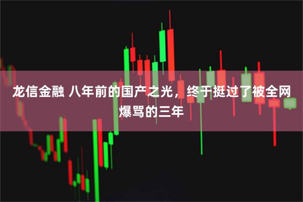龙信金融 八年前的国产之光,终于挺过了被全网爆骂的三年