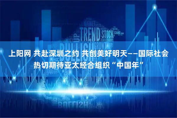 上阳网 共赴深圳之约 共创美好明天——国际社会热切期待亚太经合组织“中国年”